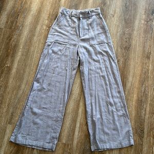 Abercrombie Linen-Blend Wide Leg Pants